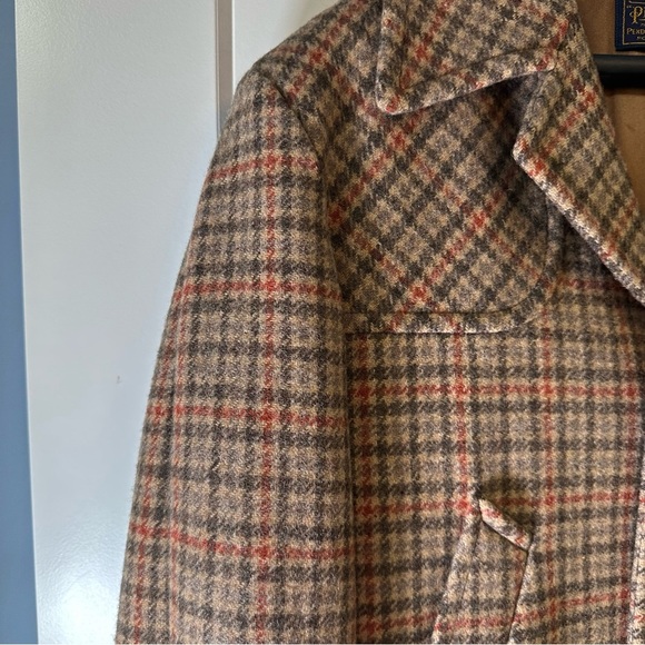 Vintage Pendleton men’s wool overcoat houndstooth plaid size 40 - Picture 17 of 17